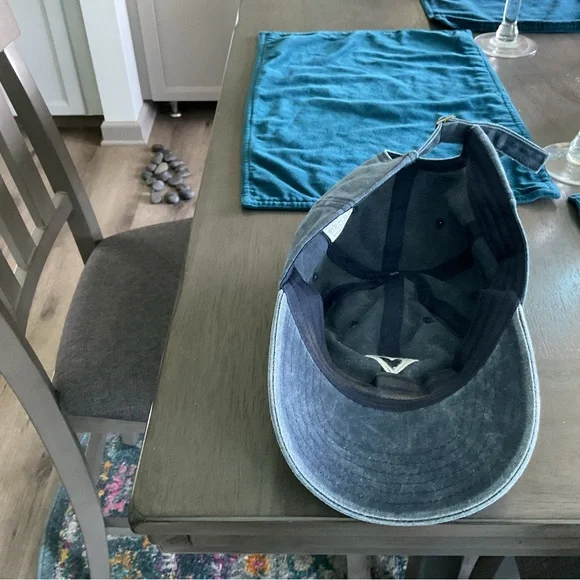 Heart Embroidered Denim Cap - Picture 2 of 2